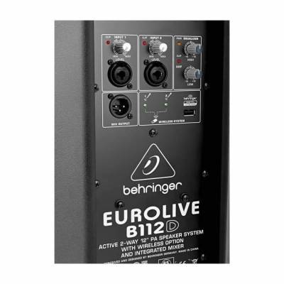 Eurolive B112D 1000 Watt 2 Yollu Aktif Wireless Mikrofon Seçenekli Kabin - 6