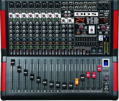D 12 P3000 FX 2x1500 Watt 12 Kanal Power Mixer - 1