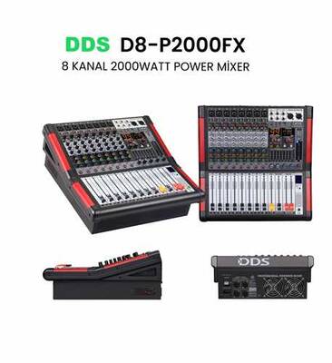 D 8 P2000FX Power Mikser Amfi 2x1000 Watt 8 Kanal - 1