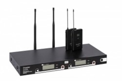 DM-552B UHF Çift Anten Çift Yaka 6x16 Kanal Ir Dijital Mikrofon - 1