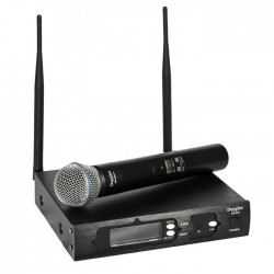DM-600H Profesyonel Tek El Telsiz Mikrofon Çift Anten 6x16 Kanal Dijital - 1