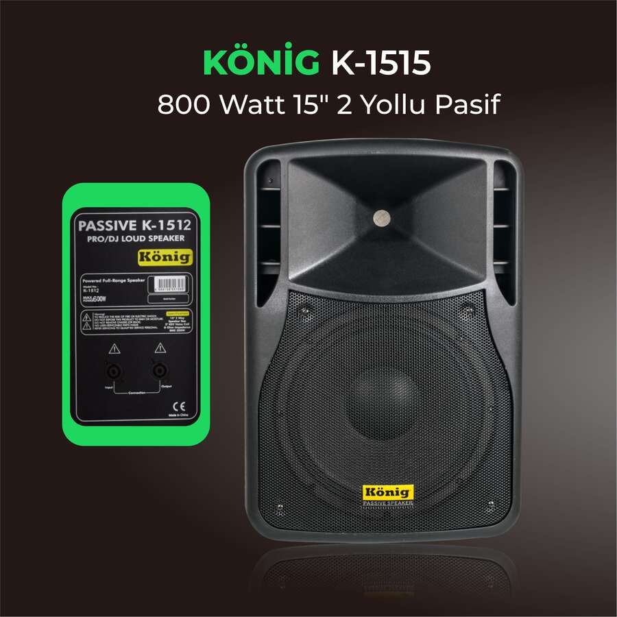 König K-1515 Pasif Hoparlör En iyi Fiyat maydanozmuzik.com da