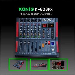 K-606 FX 6 Kanal Deck Mixer - 1