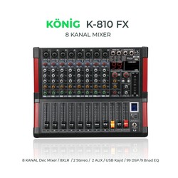 K-810 FX 8 Kanal Deck Mikser (DIAMOND) - 1