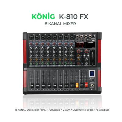 K-810 FX 8 Kanal Deck Mikser (DIAMOND) - 1
