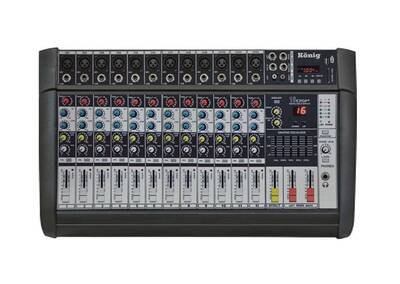 K12-P600FX 12 Kanal Power Mikser - 1