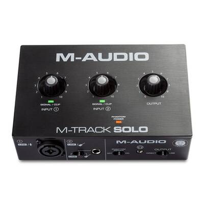 M-Track Solo 2 Kanal, 48 khz, 1 Mikrofon giriş, Enstrüman girişli ses kartı - 1