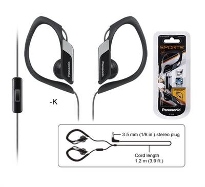 RP-HS34ME-K Kulak İçi Mikrofonlu IPX2 Kulaklık - 1
