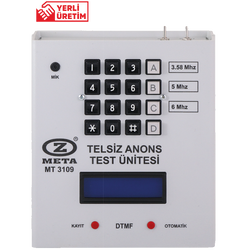 MT 3109 TELSİZ ANONS TEST ÜNİTESİ - 1