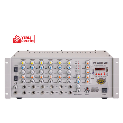 TKS 6500 EF USB TR MİKSERLİ AMPLİFİKATÖR - 1