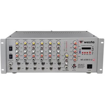 WS-6300-E-U-TR 6 Kanal 300 Watt 100V Anfi Mikser - 1